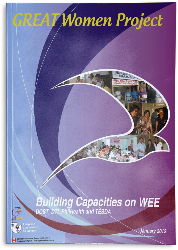 PCW GREAT Women Project Building Capacities on WEE DOST DTI PhilHealth and TESDA January 2012