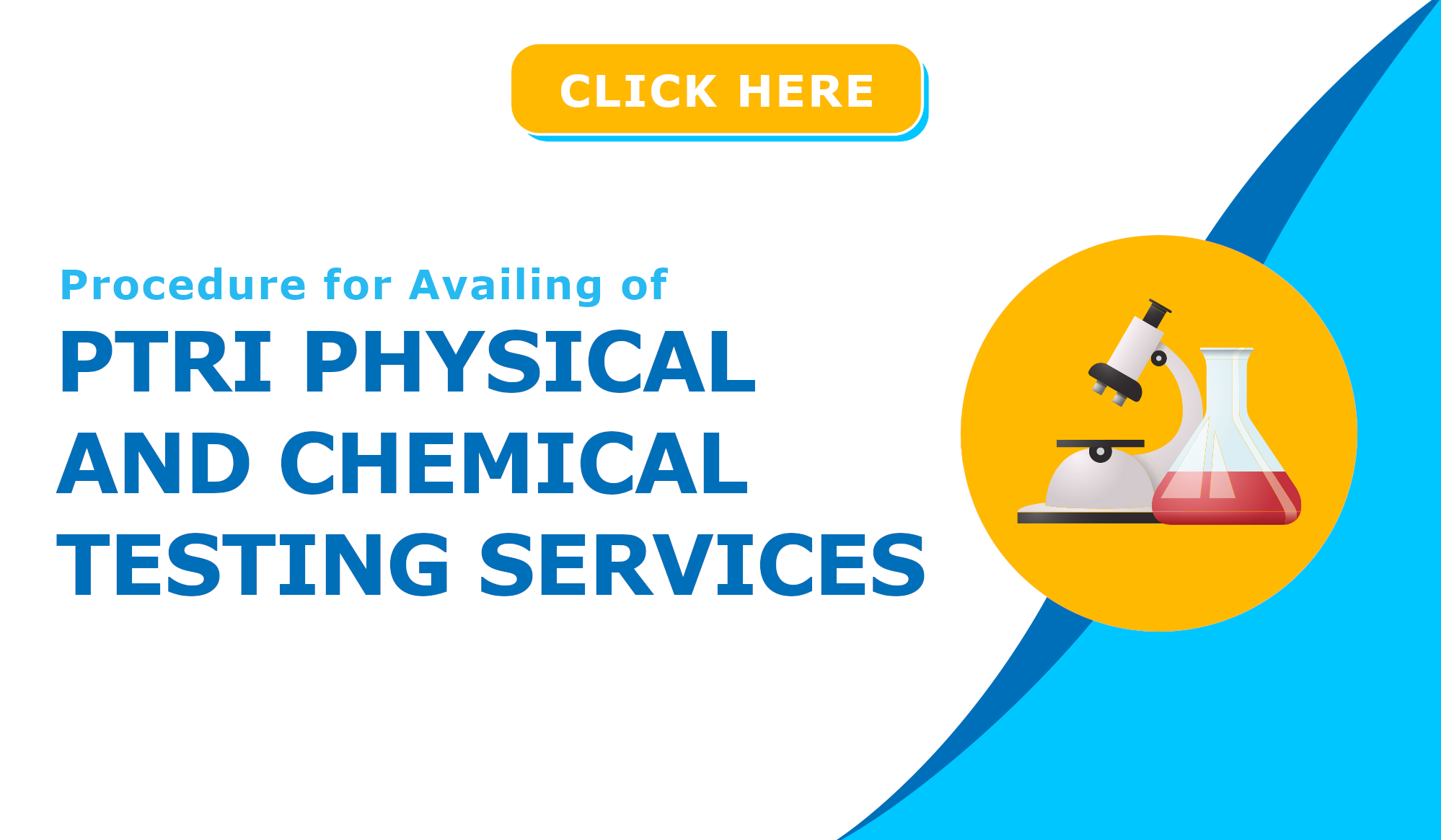 Procedure for availing of PTRI TESTING SERVICES CHEMICAL AND PHYSICAL TESTING LABORATORY